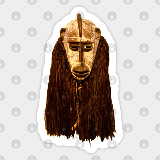 Mask African Sticker by Wolf Art / Swiss Artwork Photography